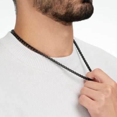 Picture of Glack Stainless Steel Chain For Men - Black