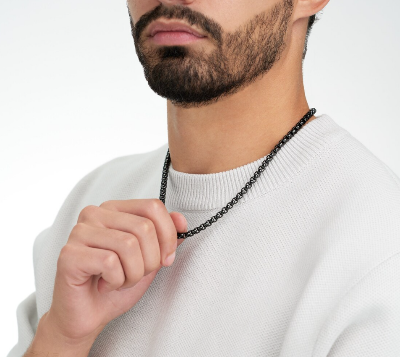 Picture of Glack Stainless Steel Chain For Men - Black