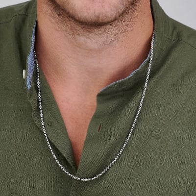 Picture of Neck Chain Design For Male - Silver