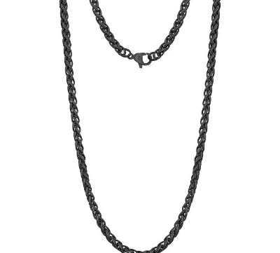 Picture of Black Fashionabl Chain Necklace For Men- Black Chain For man's - Black