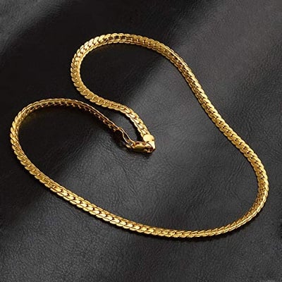 Picture of New Golden Stainless Steel Chain For Men - Gold