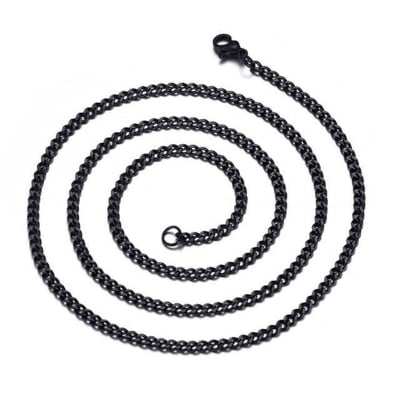 Picture of Chain Necklace For Men- Black Chain For man's - Black