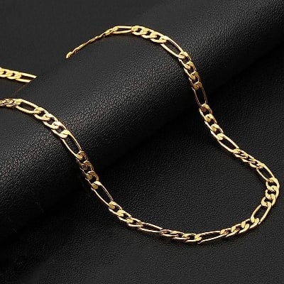 Picture of Golden Neck Chain Design For Male - Gold