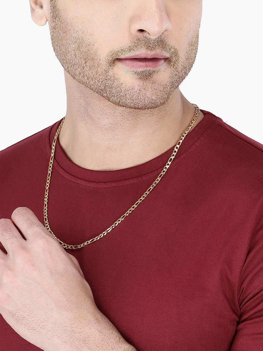 Picture of Golden Neck Chain Design For Male - Gold