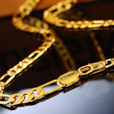 Picture of Titanium Stainless Steel Chain For Men - Gold