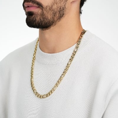 Picture of Titanium Stainless Steel Chain For Men - Gold