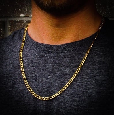 Picture of Chain Necklace For Men- Golden Chain  For Man - Gold