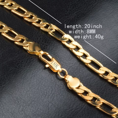 Picture of Chain Necklace For Men- Golden Chain  For Man - Gold