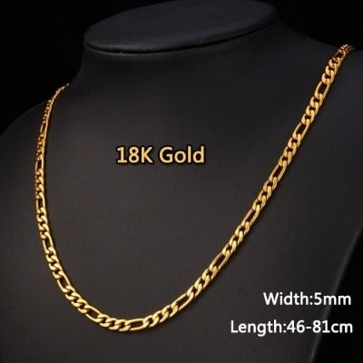 Picture of Chain Necklace For Men- Golden Chain  For Man - Gold