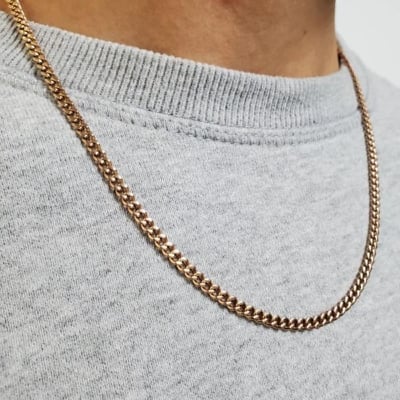 Picture of Fashion Steel Chain For Men Golden Chain - Gold