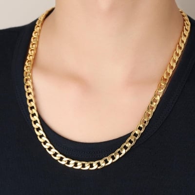 Picture of Stylish Golden  Metal Chain For Men - Gold