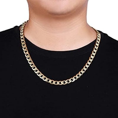 Picture of Neck Chain Design For Male - Golden Stylish Chain For Man's - Gold