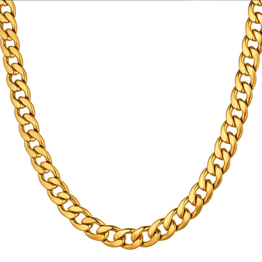 Picture of Neck Chain Design For Male - Golden Stylish Chain For Man's - Gold