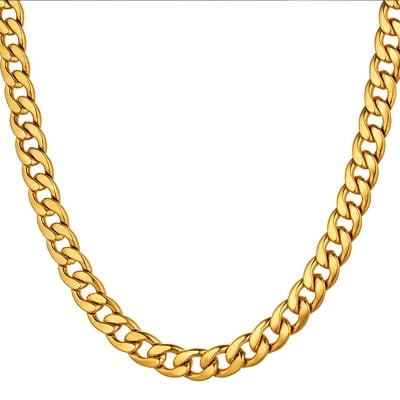 Picture of Neck Chain Design For Male - Golden Stylish Chain For Man's - Gold