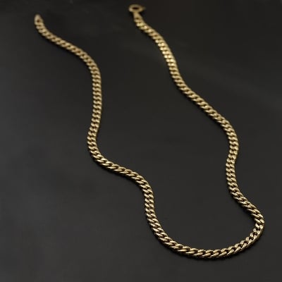 Picture of 100% Stainless Steel Golden Chain For Men - Gold
