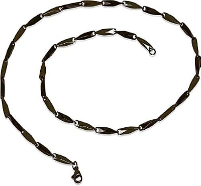 Picture of Fashion Black Ricce Chain For Man & Women - Black