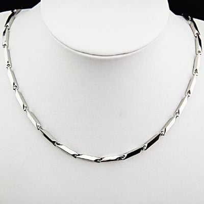 Picture of Stylish Silver Ricce Chain For Man & Women - Silver