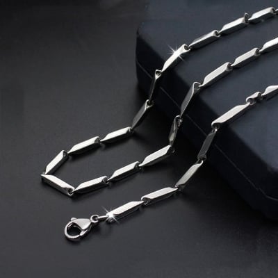 Picture of Stylish Silver Ricce Chain For Man & Women - Silver