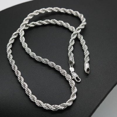 Picture of Silver Rofe Fashionabl Stainless Steel Man's Chain - Silver