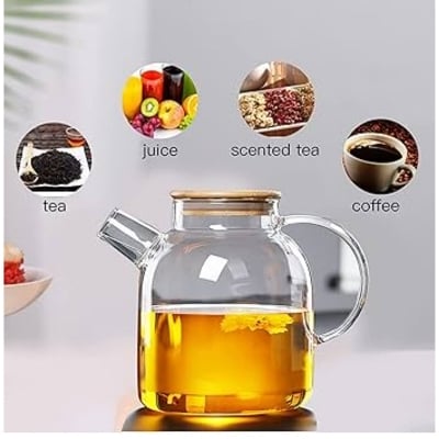 Picture of Clear Glass Tea / Coffee / Juice Kettle 55-1 Multicolor