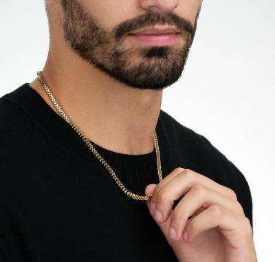 Picture of Fashion Steel Chain For Men - Gold