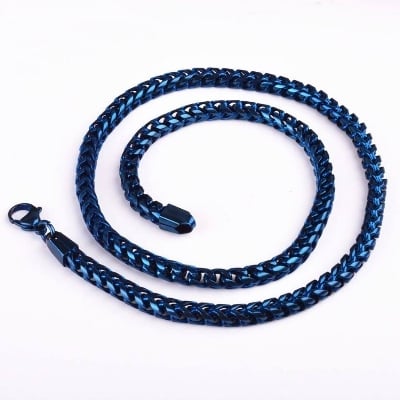 Picture of Blue Neck Chain Design For Male - Blue