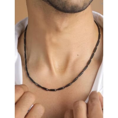 Picture of Black Ricce Chain For Man & Women - Black