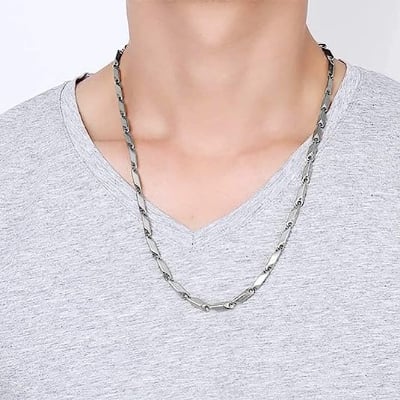 Picture of Silver Ricce Chain For Man & Women - Silver
