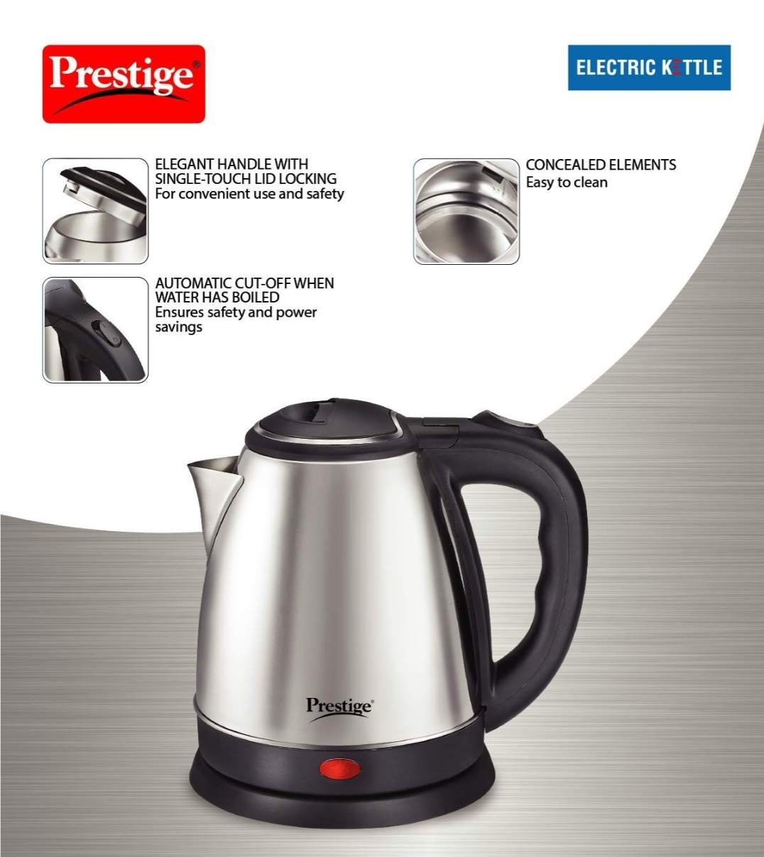 Picture of PRESTIGE 1.8 liter electric kettle PRESTIGE-P666