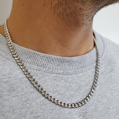 Picture of Neck Chain Design For Male - Silver