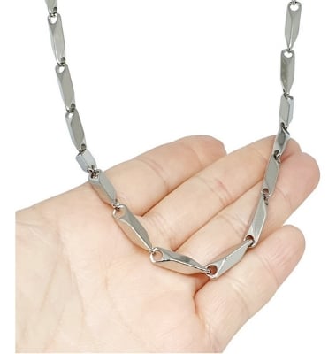 Picture of New Silver Ricce Chain For Man & Women - Silver