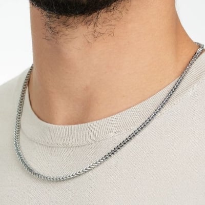 Picture of Fashion Steel Chain For Men - Silver