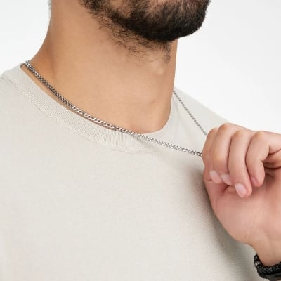 Picture of Fashion Steel Chain For Men - Silver