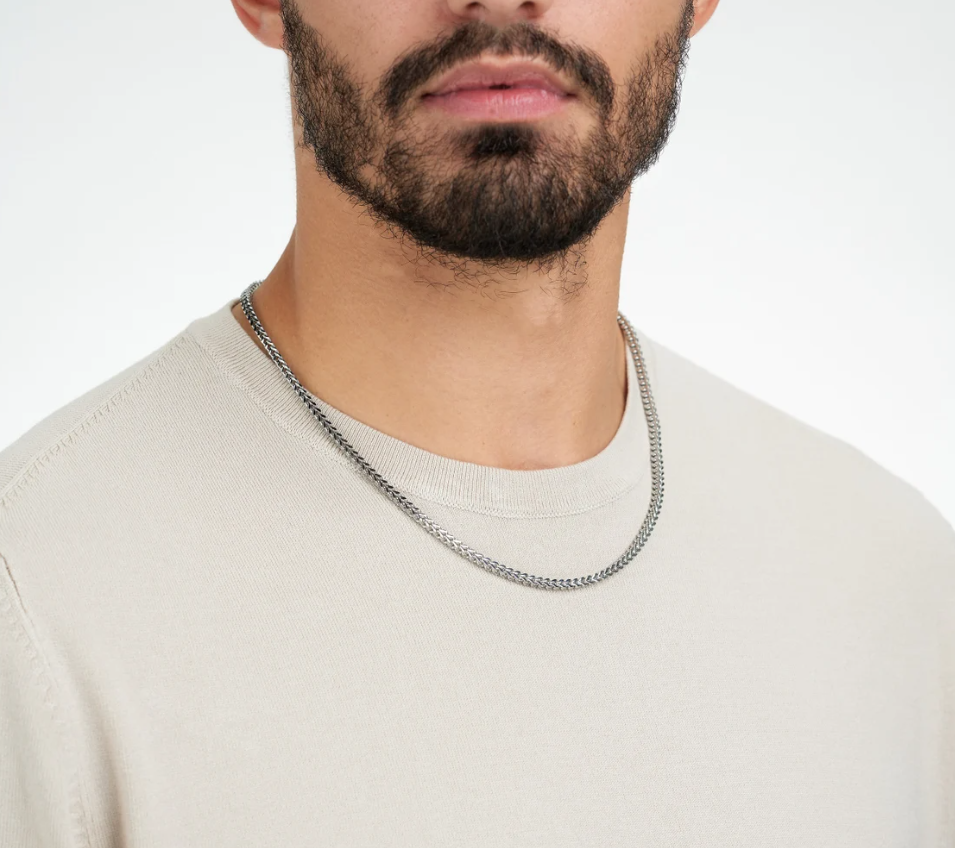 Picture of Fashion Steel Chain For Men - Silver