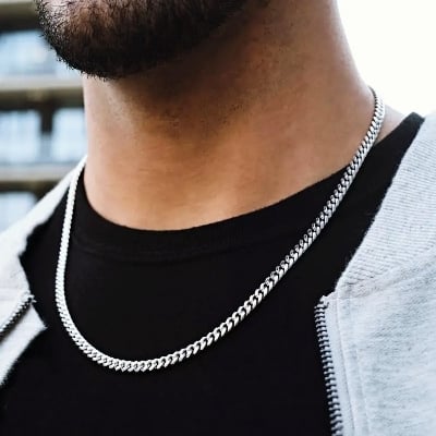 Picture of Neck Chain Design For Male - Silver