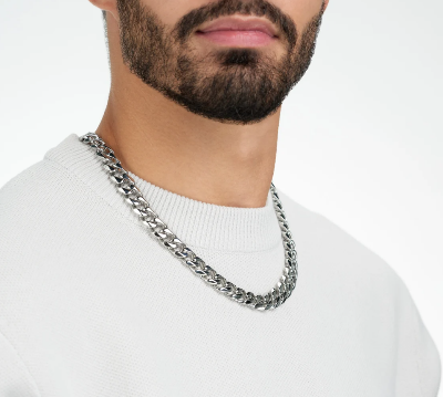 Picture of Romantic Stainless Steel Fashion Man's Chain - Silver