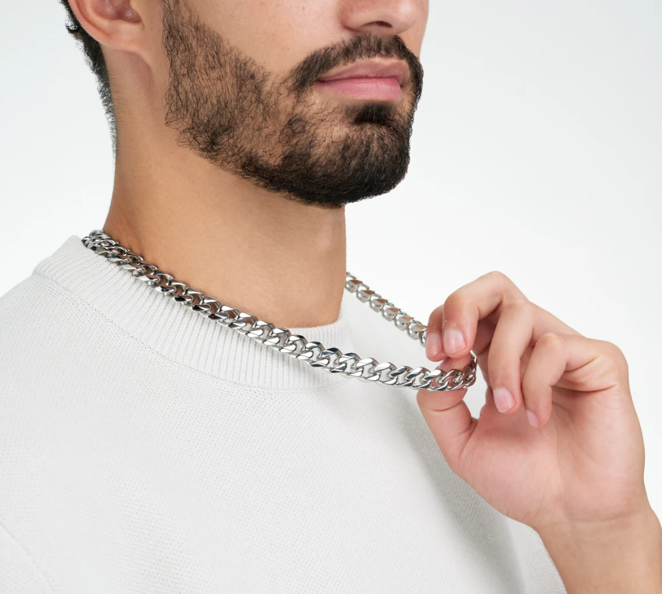 Picture of Romantic Stainless Steel Fashion Man's Chain - Silver