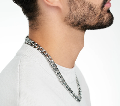 Picture of Romantic Stainless Steel Fashion Man's Chain - Silver