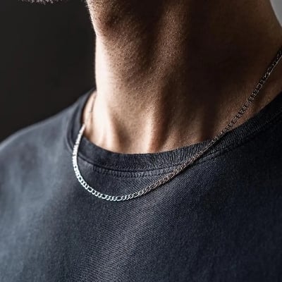 Picture of Neck Chain Design For Male - Silver