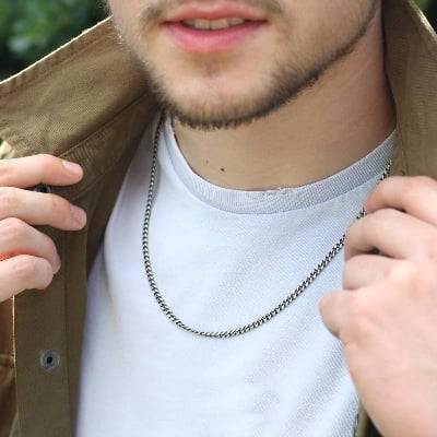 Picture of Silver Link Chain For Man & Women - Silver