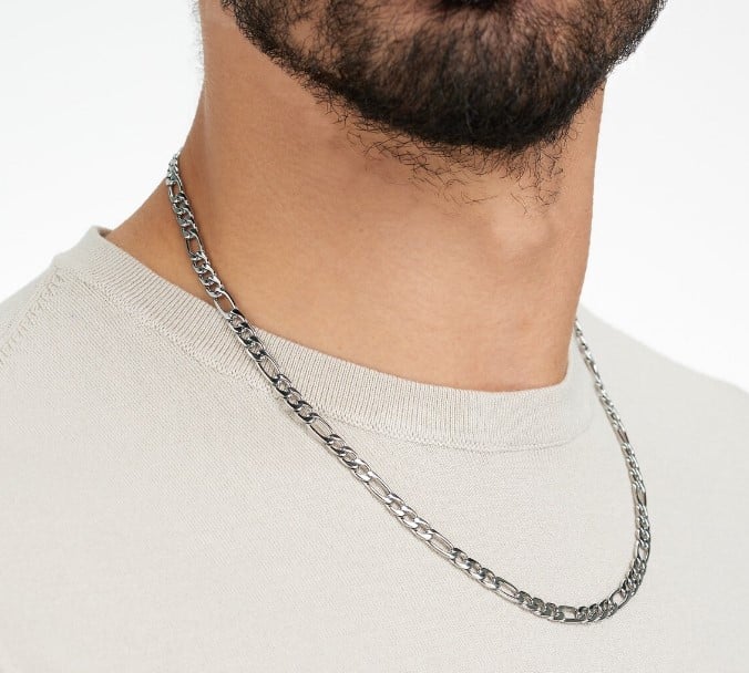Picture of Fashion Steel Chain For Men - Silver