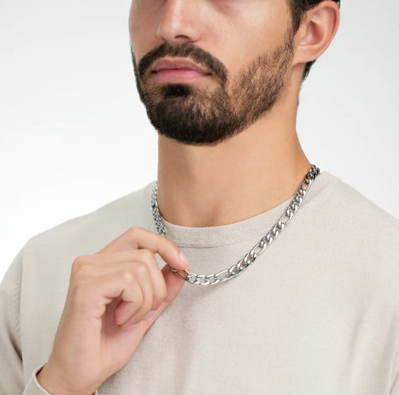 Picture of Chain Necklace For Men - Silver