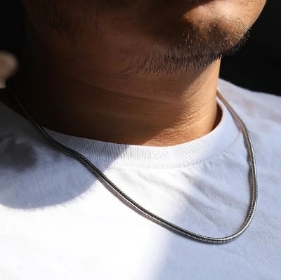 Picture of Neck Chain Design For Male - Silver