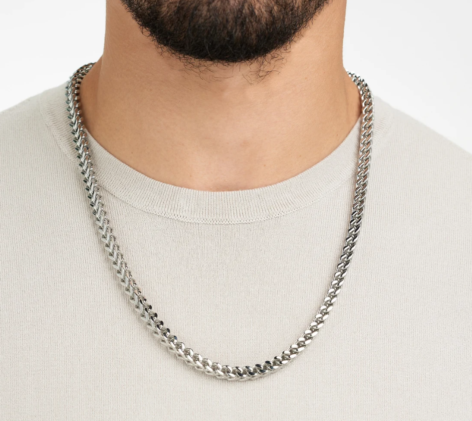 Picture of Chain Necklace For Men - Silver
