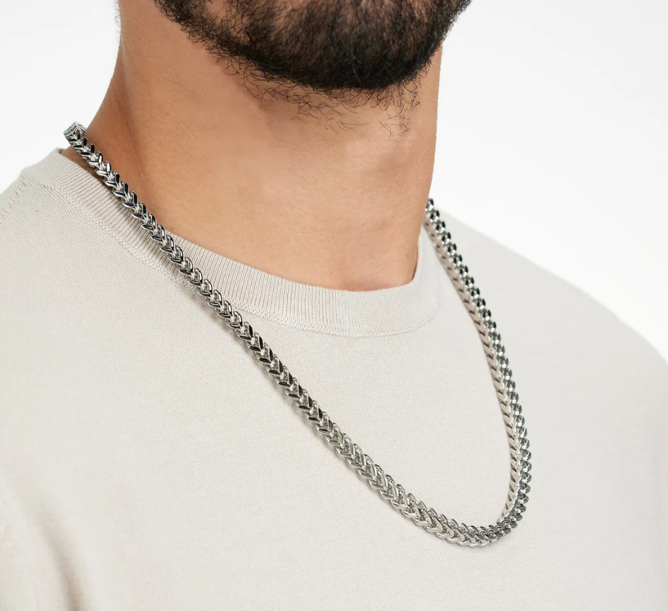 Picture of Chain Necklace For Men - Silver
