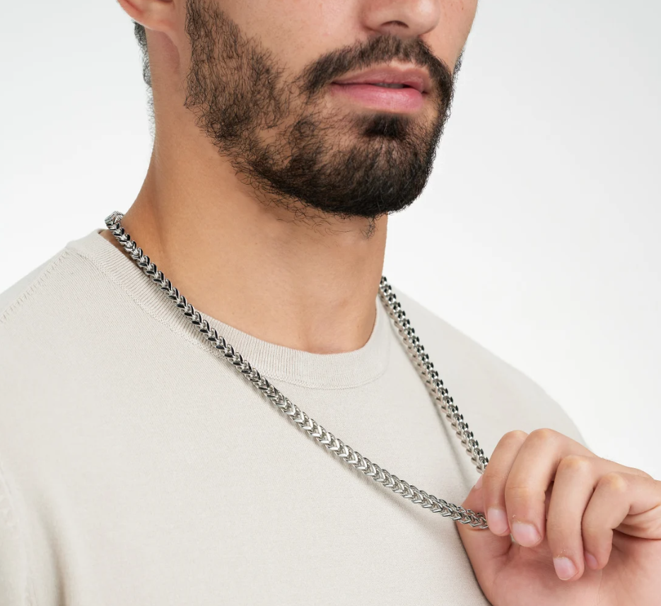 Picture of Chain Necklace For Men - Silver