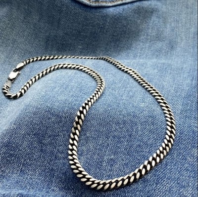 Picture of Fashion Steel Chain For Men - Silver