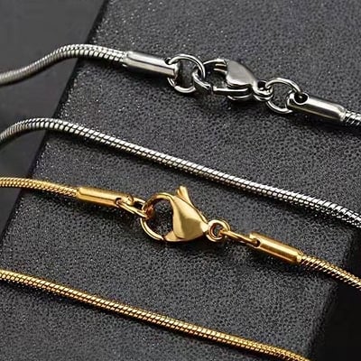 Picture of Revere Sterling Silver Solid Curb 24 Inch Chain - Gold
