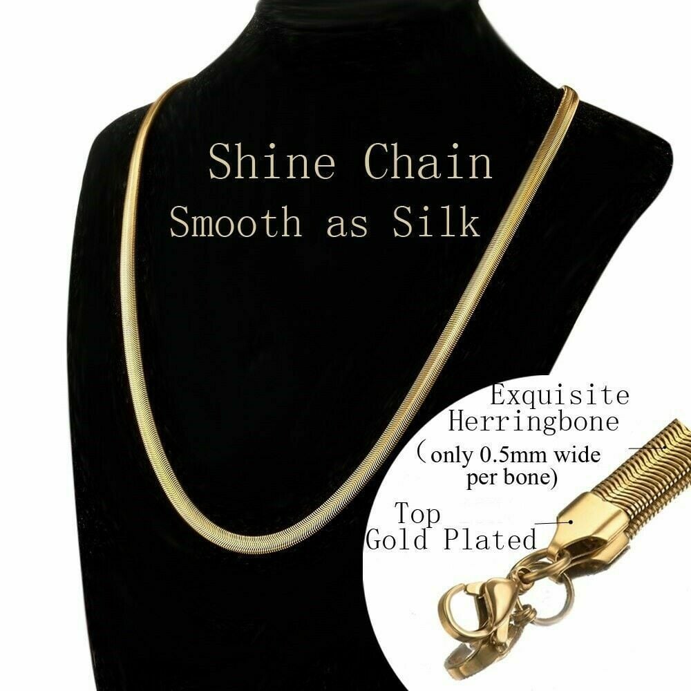 Picture of New Golden Metal Snake Chain For Men & Women - Silver
