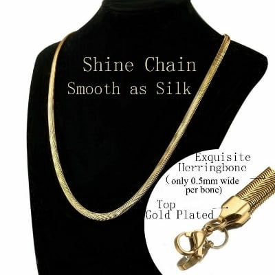 Picture of New Golden Metal Snake Chain For Men & Women - Silver
